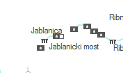 Jablanica szolgálati hely helye a térképen
