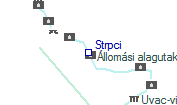 Strpci szolgálati hely helye a térképen