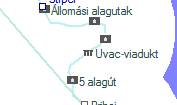 Uvac-viadukt szolgálati hely helye a térképen