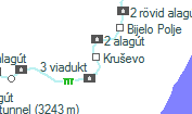 Kruševo szolgálati hely helye a térképen