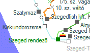 Kiskundorozsma szolgálati hely helye a térképen