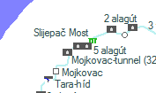 5 alagút szolgálati hely helye a térképen
