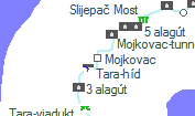 Mojkovac szolgálati hely helye a térképen