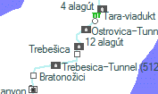 12 alagút szolgálati hely helye a térképen