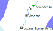 Virpazar szolgálati hely helye a térképen