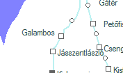 Galambos szolgálati hely helye a térképen