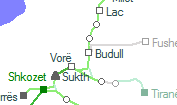 Budull szolgálati hely helye a térképen