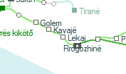 Lekaj szolgálati hely helye a térképen