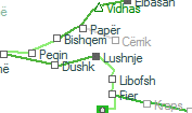 Lushnje szolgálati hely helye a térképen