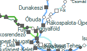 Rákospalota-Újpest szolgálati hely helye a térképen
