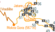 Golubiči szolgálati hely helye a térképen