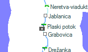 Plaski potok szolgálati hely helye a térképen