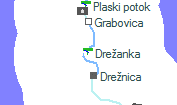 Drežanka szolgálati hely helye a térképen