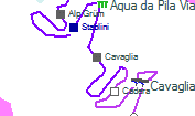 Cavaglia szolgálati hely helye a térképen