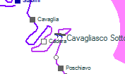Cavagliasco Sotto szolgálati hely helye a térképen