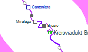 Brusio szolgálati hely helye a térképen