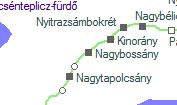 Nagybossny szolglati hely helye a trkpen