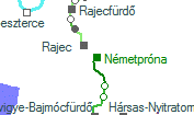 Németpróna szolgálati hely helye a térképen