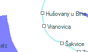 Vranovica szolgálati hely helye a térképen