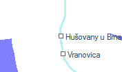 Hušovany u Brna szolgálati hely helye a térképen