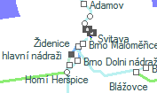 Židenice szolgálati hely helye a térképen