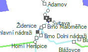 Brno Maloměřice szolgálati hely helye a térképen