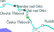 Dlouhá Třebová szolgálati hely helye a térképen