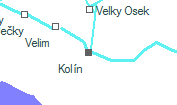 Kolín szolgálati hely helye a térképen