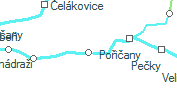 Běchovice szolgálati hely helye a térképen