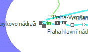 Praha hlavní nádraži szolgálati hely helye a térképen
