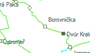 Borovnička szolgálati hely helye a térképen