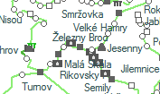 Železny Brod szolgálati hely helye a térképen