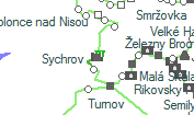 Sychrov szolgálati hely helye a térképen