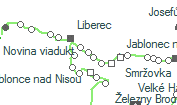 Vesec u Liberce szolgálati hely helye a térképen