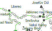 Jablonec nad Nisou centrum szolgálati hely helye a térképen