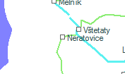 Neratovice szolgálati hely helye a térképen