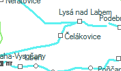 Čelákovice szolgálati hely helye a térképen