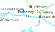 Podebrady szolgálati hely helye a térképen