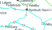Nymburk mesto szolgálati hely helye a térképen