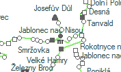 Jiřetin pod Bukovou szolgálati hely helye a térképen