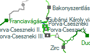 Porva-Cseszneki I. szolgálati hely helye a térképen