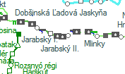 Jarabský II. szolgálati hely helye a térképen