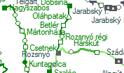 Rozsnyó-Belváros szolgálati hely helye a térképen