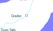 Gradec szolgálati hely helye a térképen