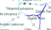Zagreb Klara szolgálati hely helye a térképen
