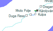 Duga Resa szolgálati hely helye a térképen
