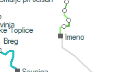 Imeno szolgálati hely helye a térképen