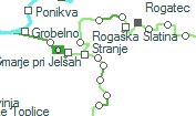 Pristava szolgálati hely helye a térképen