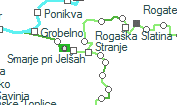 Stranje szolgálati hely helye a térképen
