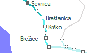 Krško szolgálati hely helye a térképen